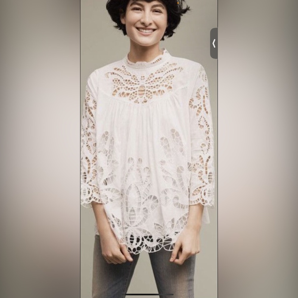 Anthropologie Harlan Laced Top - Size L